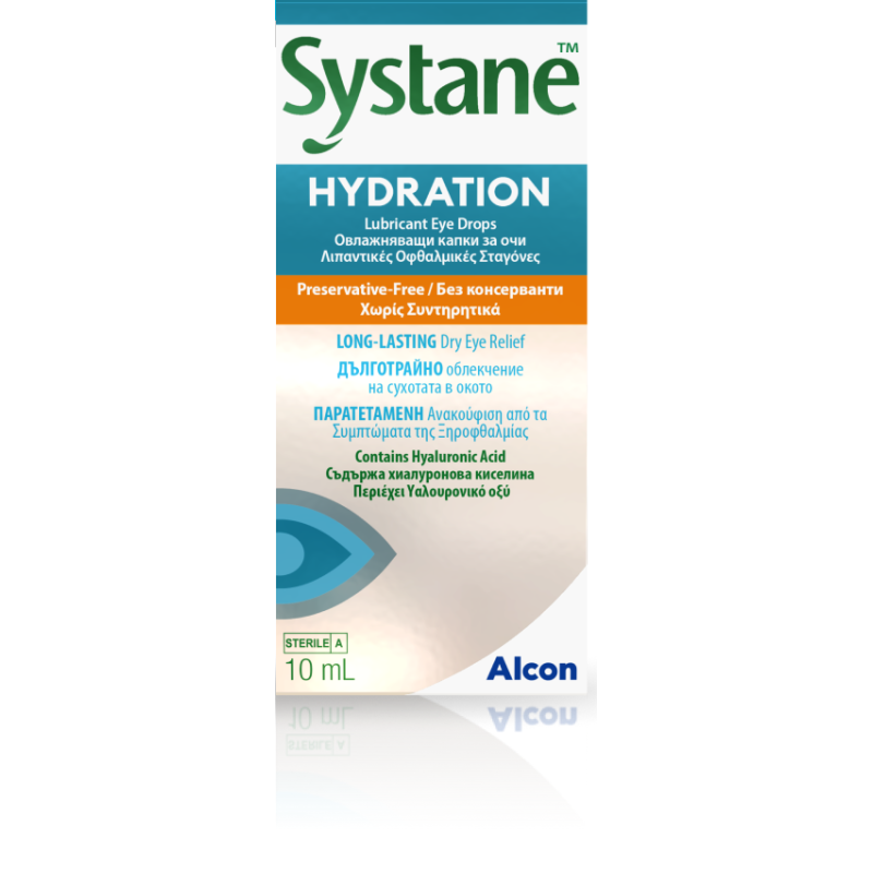 SYSTANE Hydration Λιπαντικές Οφθαλμικές Σταγόνες Χωρις Συντηρητικά 10ml