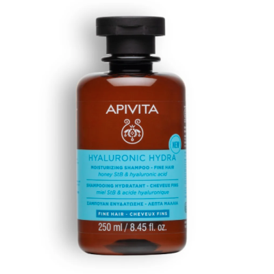 APIVITA Hyaluronic Hydra Shampoo Fine Hair Σαμπουάν Ενυδάτωσης για Λεπτά Μαλλιά με Υαλουρονικό Οξύ & Μέλι 250ml APIVITA Hyaluronic Hydra Shampoo Fine Hair Σαμπουάν Ενυδάτωσης για Λεπτά Μαλλιά με Υαλουρονικό Οξύ & Μέλι 250ml