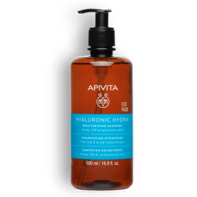 APIVITA Hyaluronic Hydra Shampoo Σαμπουάν Ενυδάτωσης με Υαλουρονικό Οξύ & Μέλι 500ml APIVITA Hyaluronic Hydra Shampoo Σαμπουάν Ενυδάτωσης με Υαλουρονικό Οξύ & Μέλι 500ml