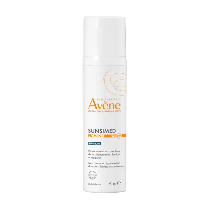 AVENE Sunsimed Pigment UVB-UVA Blue Light Πολύ Υψηλή Προστασία για Δέρμα με Τάση Υπερμελάγχρωσης Καφέ Κηλίδων και Μελάσματος 80ml