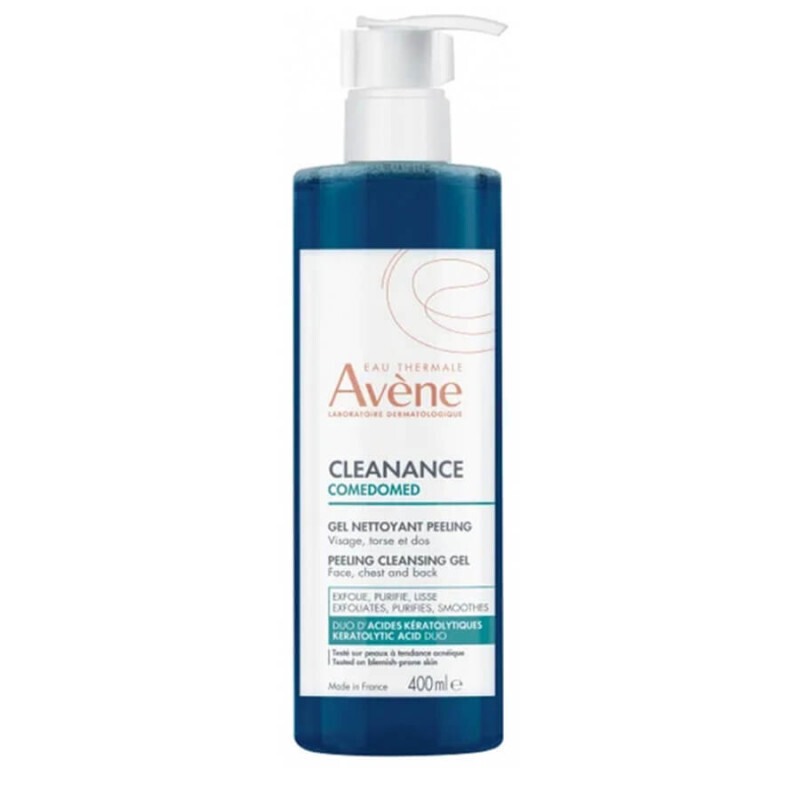 AVENE Cleanance Comedomed Peeling Cleansing Gel Τζέλ Καθαρισμού και Απολέπισης για Δέρμα με Τάση Ακμής 400ml