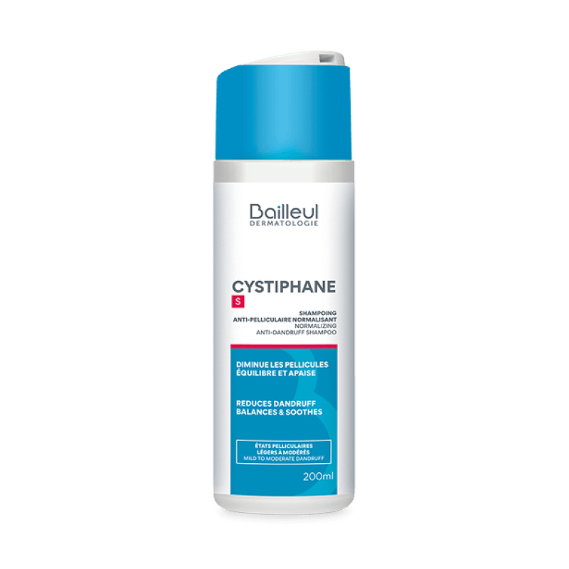 BAILLEUL Cystiphane S Normalising Anti-Dandruff Shampoo Εξισορροπιστικό Αντιπιτυριδικό Σαμπουάν Κατά της Ήπιας και Μέτριας Πιτυρίδας 200ml