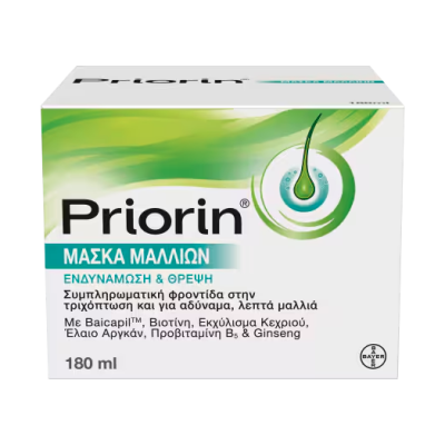 PRIORIN Μάσκα Μαλλιών για Ενδυνάμωση και Θρέψη 180ml PRIORIN Μάσκα Μαλλιών για Ενδυνάμωση και Θρέψη 180ml