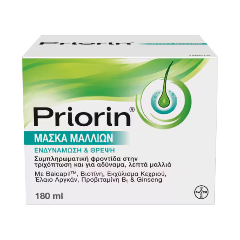 PRIORIN Μάσκα Μαλλιών για Ενδυνάμωση και Θρέψη 180ml