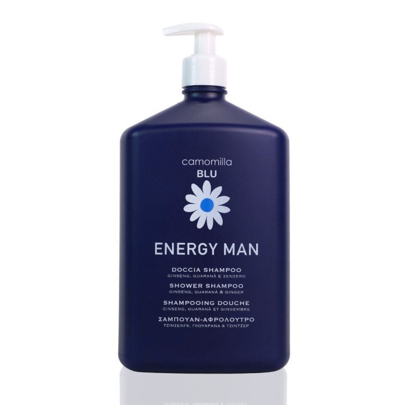 CAMOMILLA BLU Energy Man Shower & Shampoo Ανδρικό Σαμπουάν και Αφρόλουτρο 2 σε 1 1L
