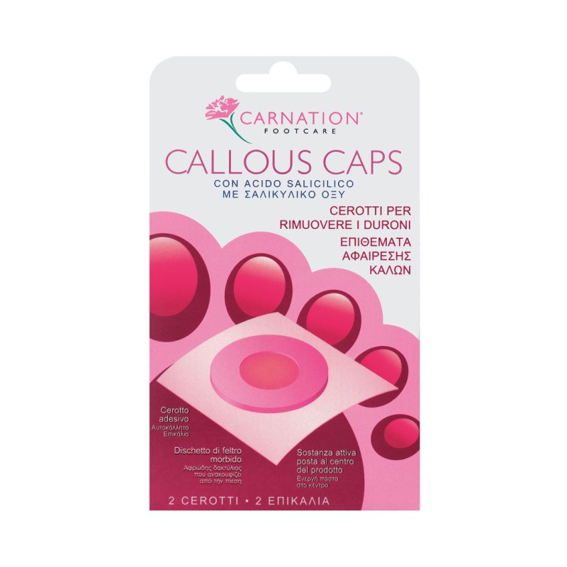 CARNATION Callous Caps Επιθέματα Αφαίρεσης Κάλων με Σαλικυλικό Οξύ 2 Επικάλια