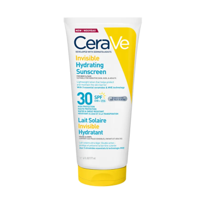 CERAVE Invisible Hydrating Sunscreen Αντηλιακό Ελαφριάς Υφής για Πρόσωπο & Σώμα SPF30 177ml