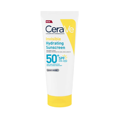 CERAVE Invisible Hydrating Sunscreen Αντηλιακό Ελαφριάς Υφής για Πρόσωπο & Σώμα SPF50 177ml