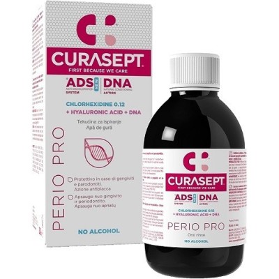 CURASEPT ADS DNA Perio Pro Chlorhexidine 0,12% & Hyaluronic Acid Στοματικό Διάλυμα Κατά της Περιοδοντίτιδας 200ml CURASEPT ADS DNA Perio Pro Chlorhexidine 0,12% & Hyaluronic Acid Στοματικό Διάλυμα Κατά της Περιοδοντίτιδας 200ml