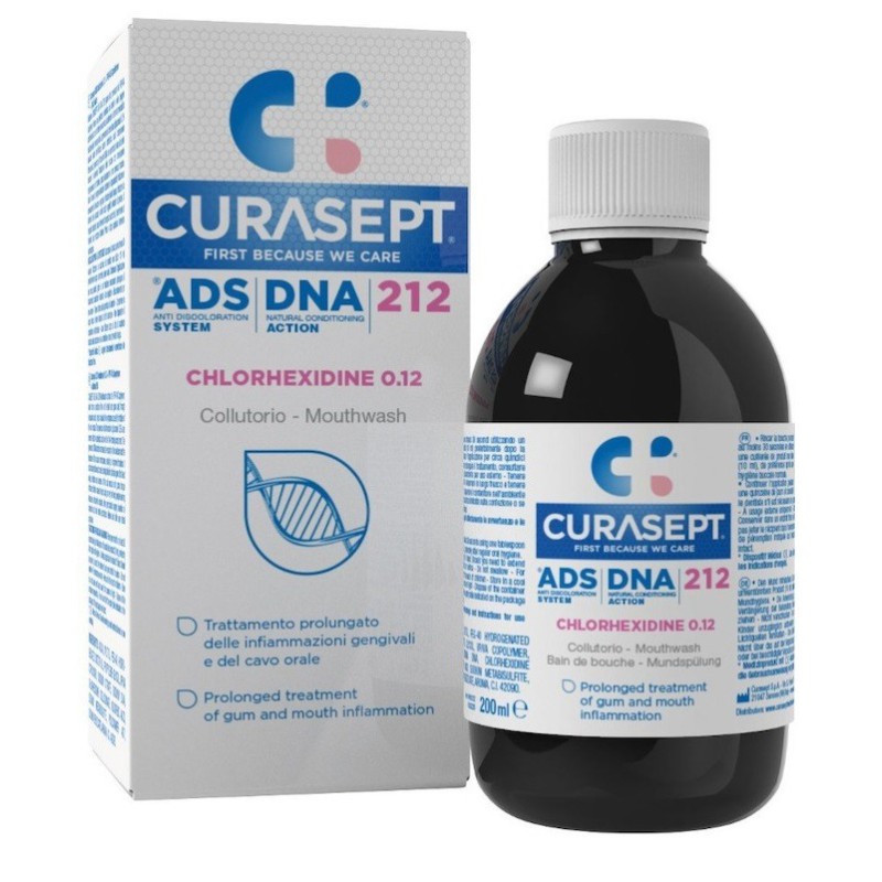 CURASEPT ADS DNA 212 Chlorhexidine 0.12% Στοματικό Διάλυμα 200ml