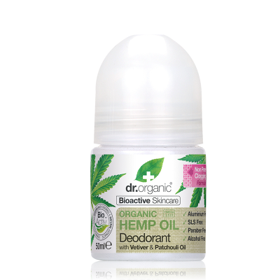 DR. ORGANIC Hemp Oil Deodorant Aποσμητικό σε Mορφή Roll-On με Οργανικό Έλαιο Κάνναβης 50ml
