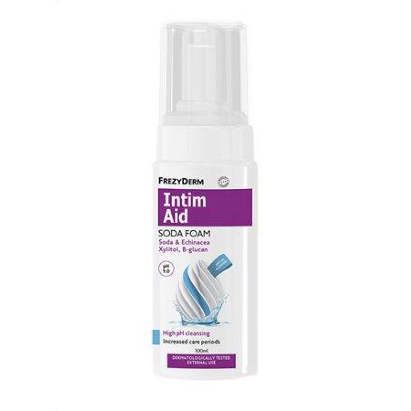 FREZYDERM Intim Aid Soda Foam Ειδικός Αφρός Καθαρισμού της Ευαίσθητης Περιοχής pH9.0 100ml