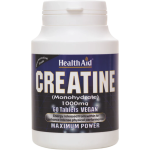 HEALTH AID Creatine 1000mg Συμπλήρωμα Διατροφής με Κρεατίνη για Μυική Μάζα 60 Ταμπλέτες
