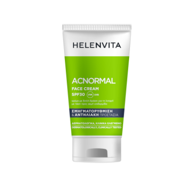 HELENVITA ACnormal Face Cream Κρέμα Προσώπου και Λαιμού με Διπλή Δράση για τη Λιπαρή με Τάση Προς Ακμή Επιδερμίδα με Αντηλιακή Προστασία SPF30 50ml HELENVITA ACnormal Face Cream Κρέμα Προσώπου και Λαιμού με Διπλή Δράση για τη Λιπαρή με Τάση Προς Ακμή Επιδερμίδα με Αντηλιακή Προστασία SPF30 50ml