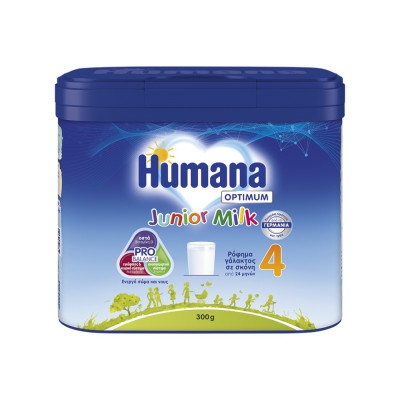HUMANA 4 Junior Milk Για Παιδιά από τον 18ο μήνα 300gr HUMANA 4 Junior Milk Για Παιδιά από τον 18ο μήνα 300gr