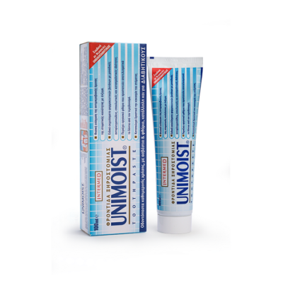 INTERMED Unimoist Toothpaste Οδοντόκρεμα για την Καθημερινή Φροντίδα Δοντιών & Ούλων σε Καταστάσεις Ξηροστομίας 100ml INTERMED Unimoist Toothpaste Οδοντόκρεμα για την Καθημερινή Φροντίδα Δοντιών & Ούλων σε Καταστάσεις Ξηροστομίας 100ml