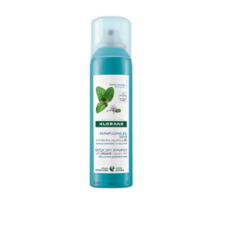 KLORANE Dry Shampoo Detox Ξηρό Σαμπουάν Αποοξίνωσης με Βιολογική Υδάτινη Μέντα για Όλους τους Τύπους Μαλλιών 150ml
