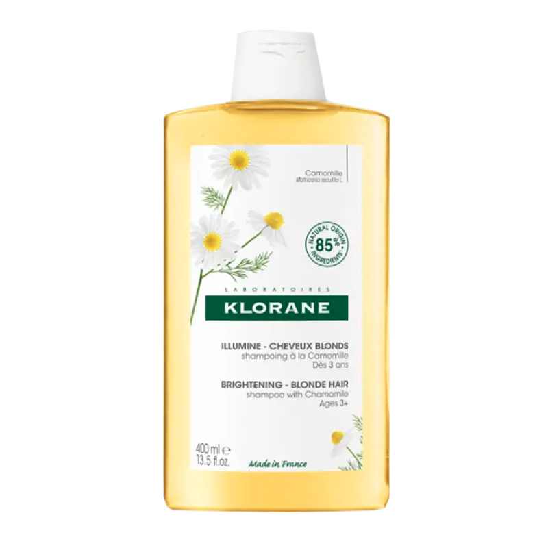 KLORANE Shampoo Brightening Blonde Hair Σαμπουάν με Χαμομήλι για Ξανθά Μαλλιά με Ανταύγειες 400ml