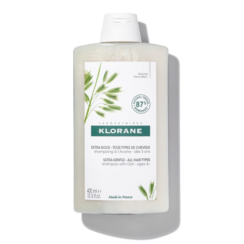 KLORANE Shampoo Ultra Gentle Σαμπουάν με Βρώμη για Όλους τους Τύπους Μαλλιών 400ml