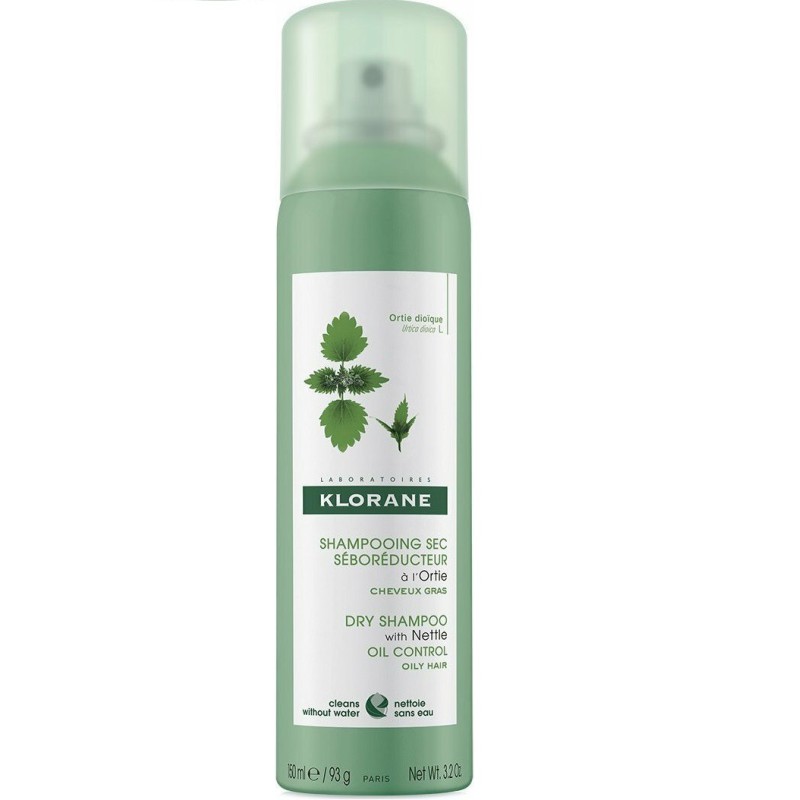 KLORANE Dry Shampoo Oil Control Ξηρό Σαμπουάν με Τσουκνίδα για Λιπαρά Μαλλιά 150ml
