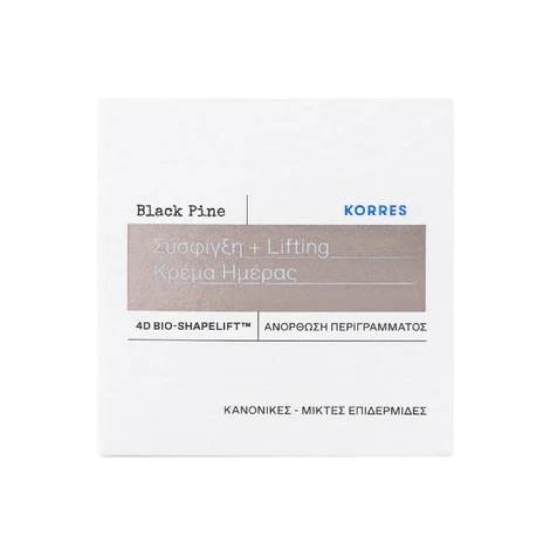 KORRES Μάυρη Πεύκη 4D Κρέμα Ημέρας Σύσφιγξης και Λίφτινγκ για Κανονικές και Μικτές Επιδερμίδες 40ml