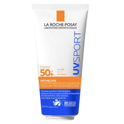 LA ROCHE POSAY Anthelios UVSport Pro-Resistance Lotion Αντηλιακό Γαλάκτωμα Σώματος Ανθεκτικό σε Ιδρώτα και Νερό SPF50+ 200ml