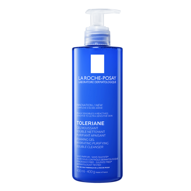 LA ROCHE POSAY Toleriane Foaming Gel Hydrating Purifying Double Cleanser Καθημερινό Απαλό Καθαριστικό για το Ευαίσθητο Δέρμα 400ml