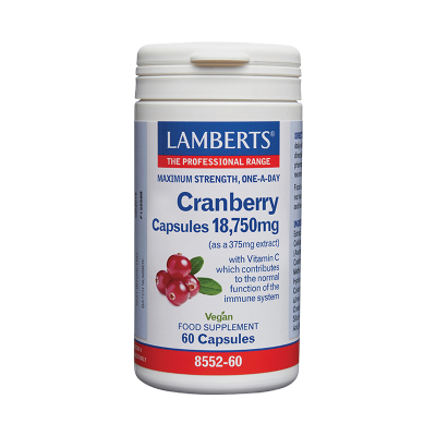 LAMBERTS Cranberry 18.750mg 60 Caps LAMBERTS Cranberry 18.750mg 60 Caps