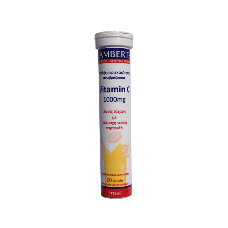 LAMBERTS C-1000mg T/R  σε Αναβράζουσα Μορφή 20 δισκία