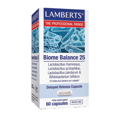 LAMBERTS Biome Balance 25 Billion Συμπλήρωμα Διατροφής με Προβιοτικά για την Καλή Υγεία του Εντέρου 60 Κάψουλες LAMBERTS Biome Balance 25 Billion Συμπλήρωμα Διατροφής με Προβιοτικά για την Καλή Υγεία του Εντέρου 60 Κάψουλες