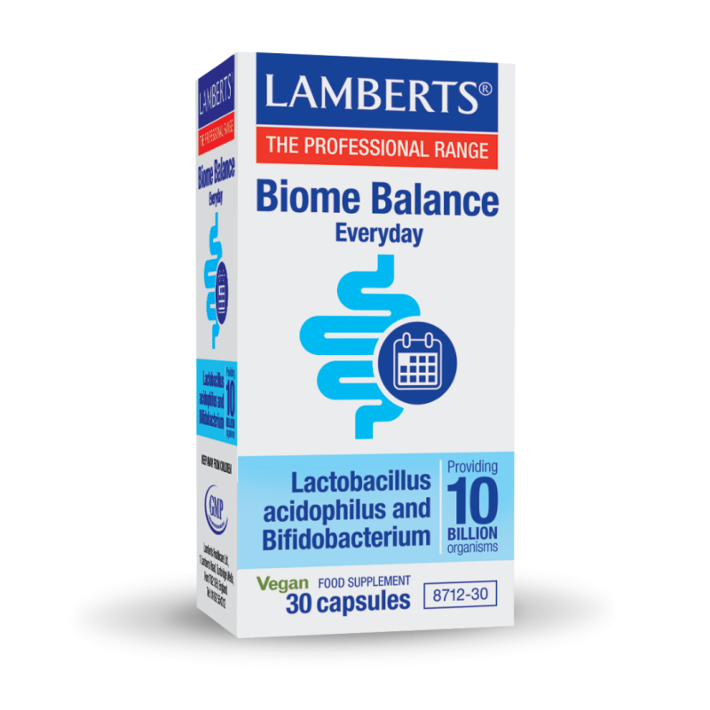 LAMBERTS Biome Balance Everyday 10 Billion Συμπλήρωμα Διατροφής με Προβιοτικά για την Καλή Υγεία του Εντέρου 30 Κάψουλες