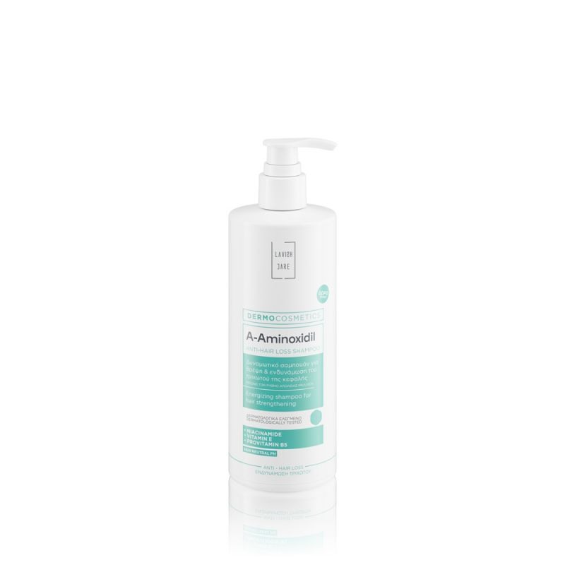 LAVISH CARE Dermocosmetics A-Aminoxidil Anti-Hair Loss Shampoo Δυναμωτικό Σαμπουάν για Θρέψη & Ενδυνάμωση του Τριχωτού της Κεφαλής 400ml 