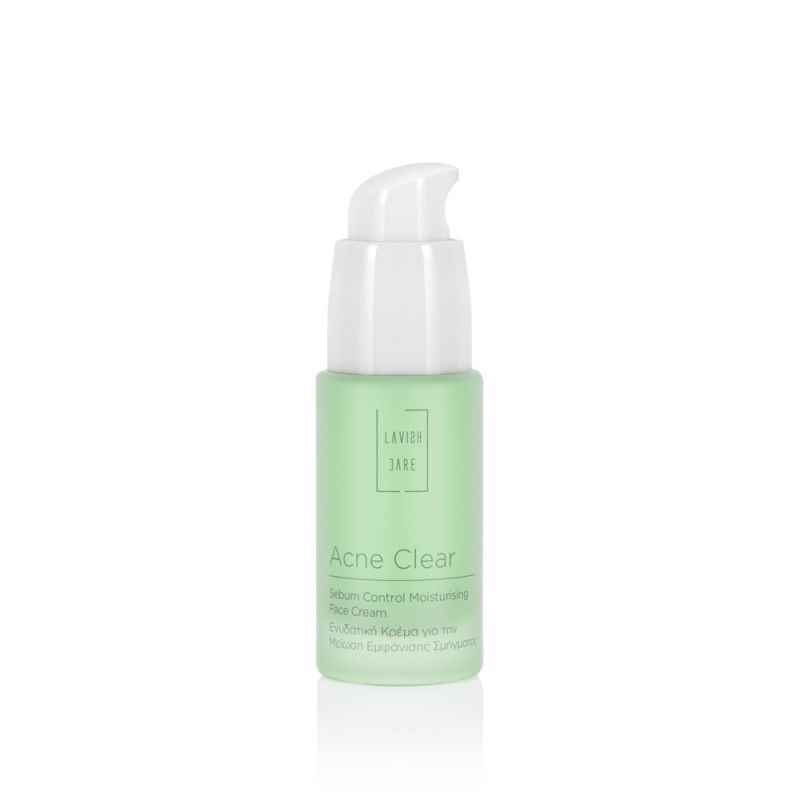 LAVISH CARE Acne Clear Sebum Control Moisturising Face Cream Ενυδατική Κρέμα Προσώπου για την Μείωση Εμφάνισης Σμήγματος 30ml