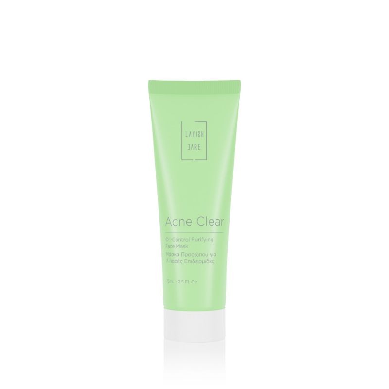 LAVISH CARE Acne Clear Oil-Control Purifying Face Mask Καταπραυντική Μάσκα Προσώπου Κατάλληλη για Λιπαρή και Ακνεική Επιδερμίδα 75ml