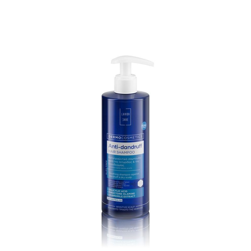 LAVISH CARE Dermocosmetics Anti-Dandruff Hair Shampoo Sensitive Scalp Καταπραυντικό Σαμπουάν Κατά της Πιτυρίδας & της Ξηροδερμίας 400ml