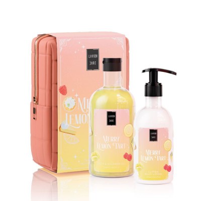 LAVISH CARE Merry Lemon Tart Christmas Set Αφρόλουτρο 500ml & Κρέμα Σώματος 300ml