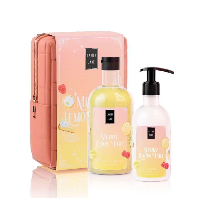 LAVISH CARE Merry Lemon Tart Christmas Set Αφρόλουτρο 500ml & Κρέμα Σώματος 300ml