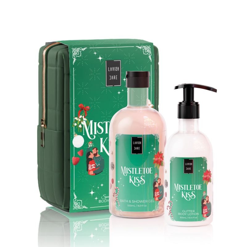 LAVISH Care Mistletoe Kiss Christmas Set Αφρόλουτρο 500ml & Κρέμα Σώματος 300ml