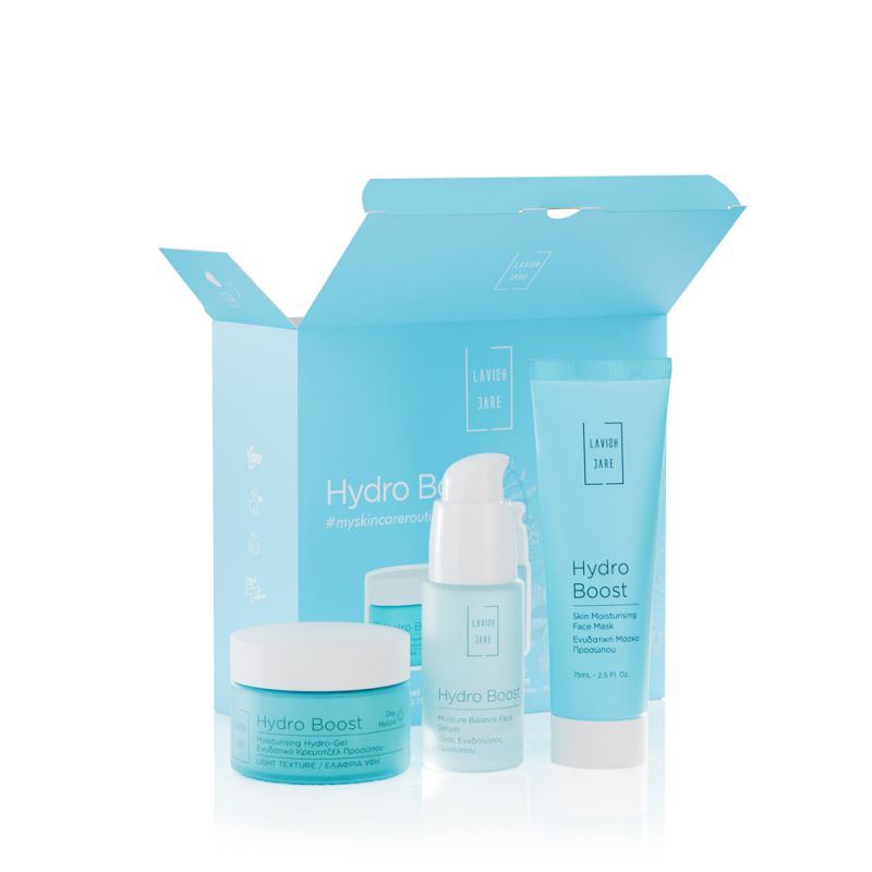 LAVISH CARE Hydro Boost Skin Care Essentials Triplet Σετ Τριών Μοναδικών Προϊόντων Ενυδάτωσης Προσώπου 1τμχ