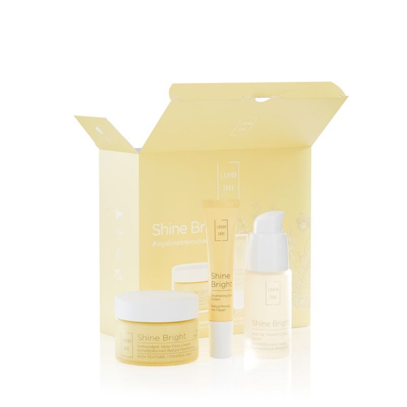 LAVISH CARE Shine Bright Skin Care Essentials Triplet Σετ Τριών Μοναδικών Προϊόντων Περιποίησης Προσώπου 1τμχ