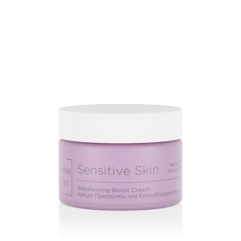LAVISH CARE Sensitive Skin Rebalancing Boost Cream Night Ενυδατική και Καταπραυντική κρέμα Προσώπου Νυχτός 50ml