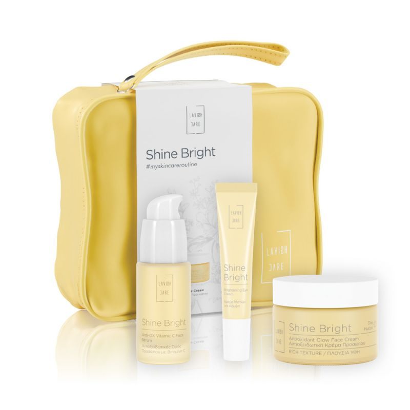 LAVISH CARE Shine Bright Skin Care Essentials Necessaire Triplet Σετ Τριών Μοναδικών Προϊόντων Περιποίησης Προσώπου 1τμχ