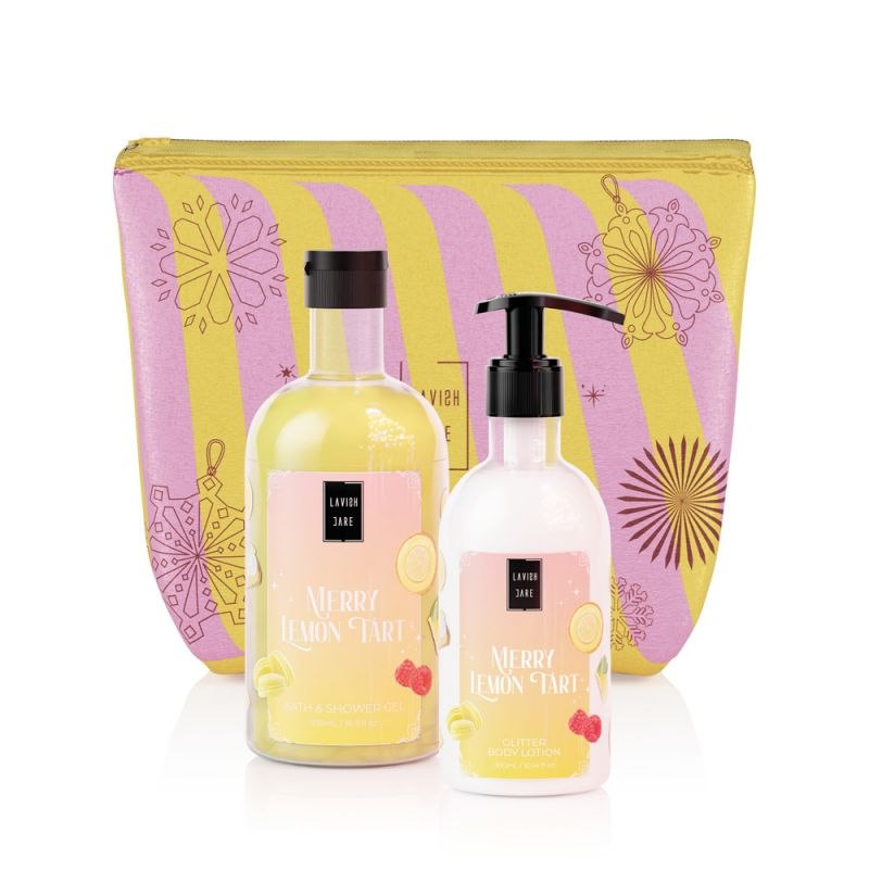 LAVISH CARE Merry Lemon Tart Christmas Set Αφρόλουτρο 500ml & Κρέμα Σώματος 300ml