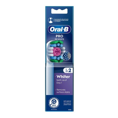 ORAL-B Pro 3D White Ανταλλακτικά Βουρτσάκια 2τμχ
