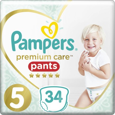 PAMPERS Premium Care Pants Βρεφικές Πάνες Βρακάκι No5 (12-17kg) 34τμχ  PAMPERS Premium Care Pants Βρεφικές Πάνες Βρακάκι No5 (12-17kg) 34τμχ