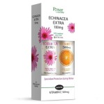 POWER HEALTH Echinacea Extra με Στέβια 20 eff caps + Δώρο Vitamin C 500mg 20 eff caps