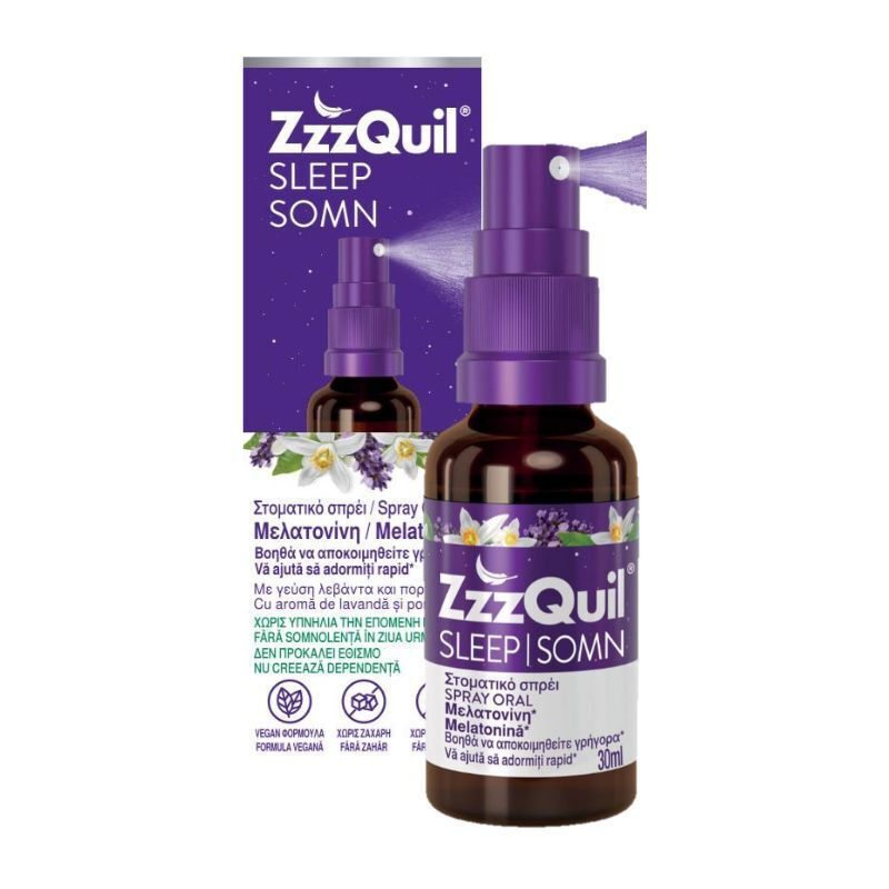 ZzzQuil Sleep Somn Συμπλήρωμα Διατροφής με Μελατονίνη σε Μορφή Σπρέι 30ml