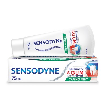 SENSODYNE Sensitivity & Gum Active Protect Οδοντόκρεμα γι την Βελτίωση της Υγείας των Ούλων 75ml