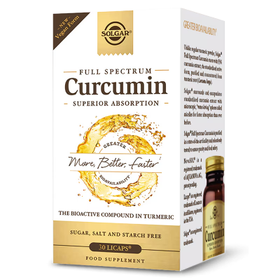 SOLGAR Full Spectrum Curcumin Superior Absorption Συμπλήρωμα Διατροφής με Κουρκουμά 30 Κάψουλες SOLGAR Full Spectrum Curcumin Superior Absorption Συμπλήρωμα Διατροφής με Κουρκουμά 30 Κάψουλες