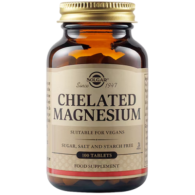 SOLGAR Chelated Magnesium 100 δισκία